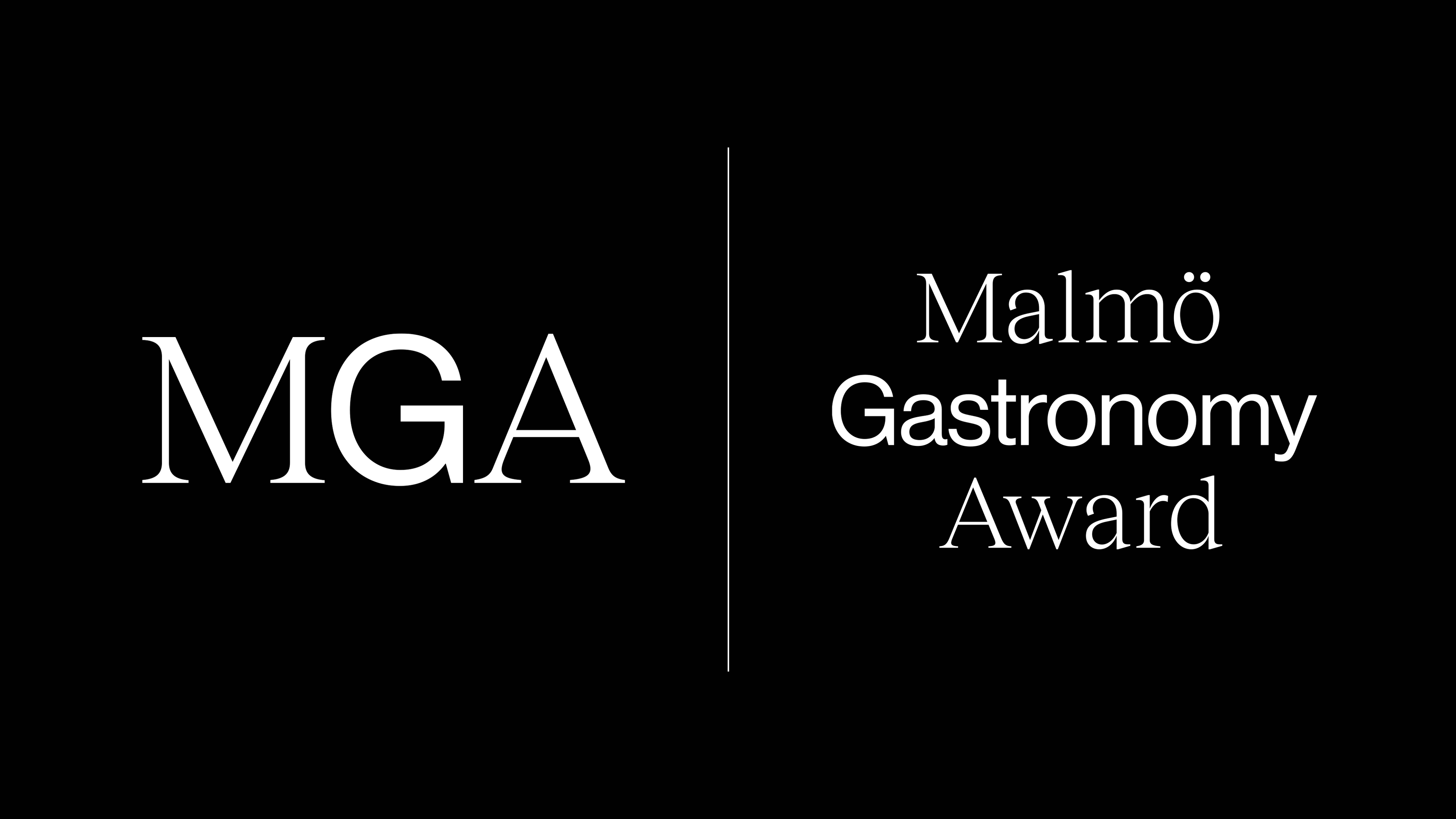 Logo and wordmark for Malmö Gastronomy Award