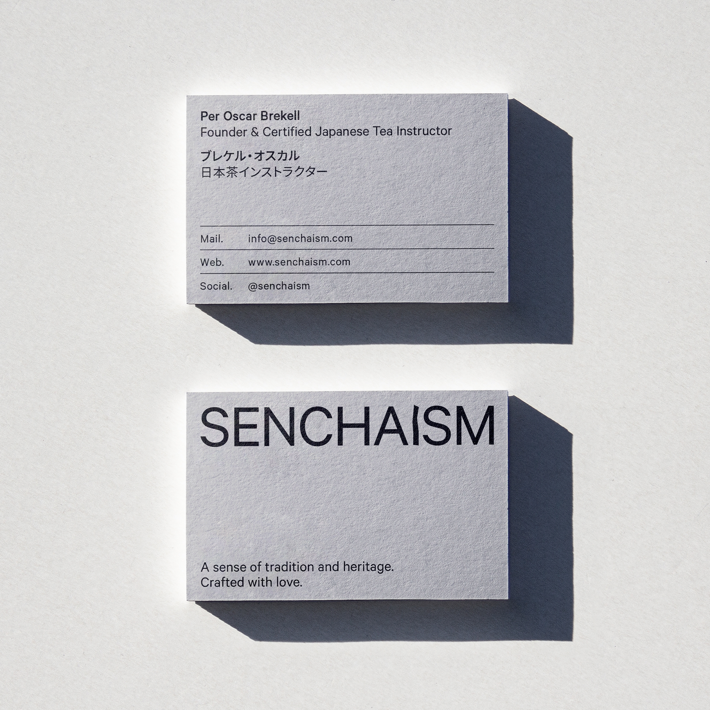 Business card concept for Senchaism